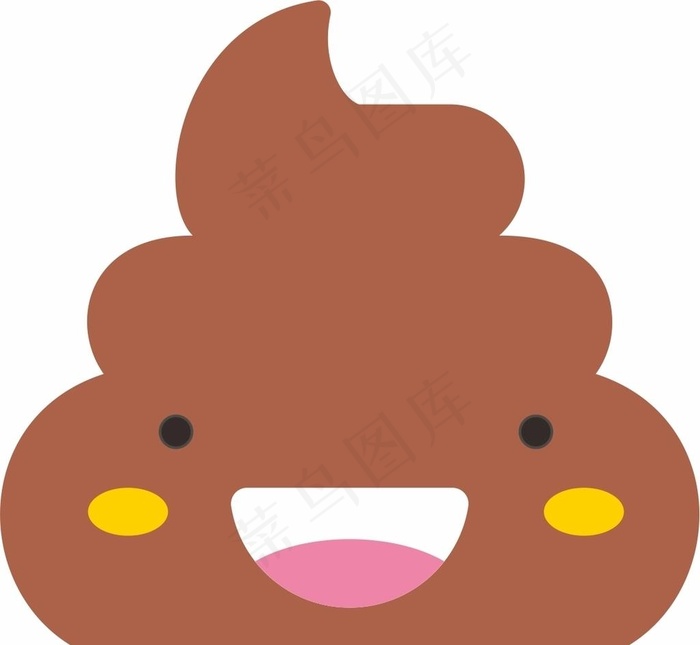 卡通 翔 屎 粑粑 手绘 图案图片cdr矢量模版下载