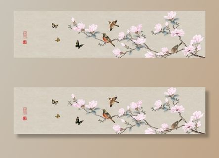 喜上眉梢鸟语花香装饰画图片