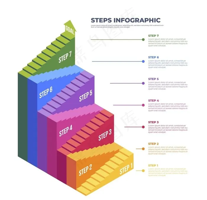 信息图模板 流程图片ai矢量模版下载