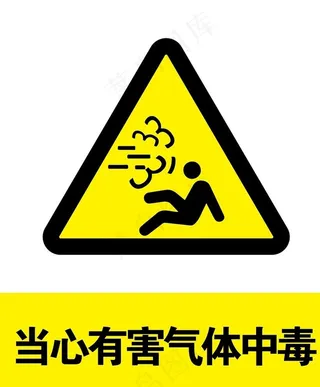 当心有害气体中毒图片