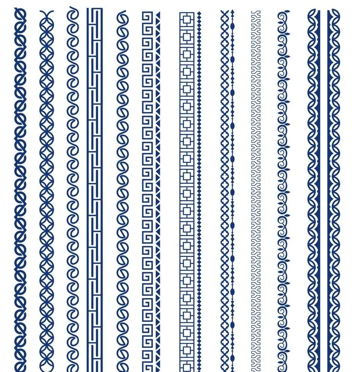 花边花纹图片ai矢量模版下载