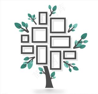 矢量照片墙图片