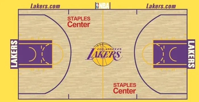 NBA湖人篮球场图片