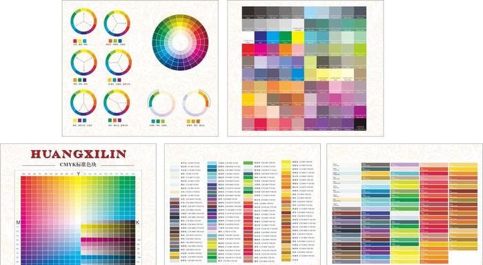 平面设计经典配色方案图片cdr矢量模版下载