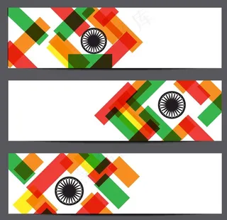 印度国旗横幅图片