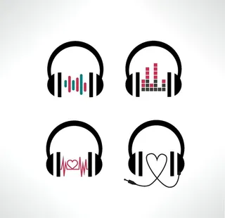 创意耳机logo设计图片