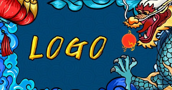国潮国风龙卡名片图片(1063x591)psd模版下载