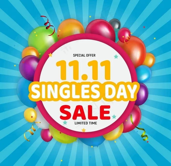 双十一促销 图片eps,ai矢量模版下载