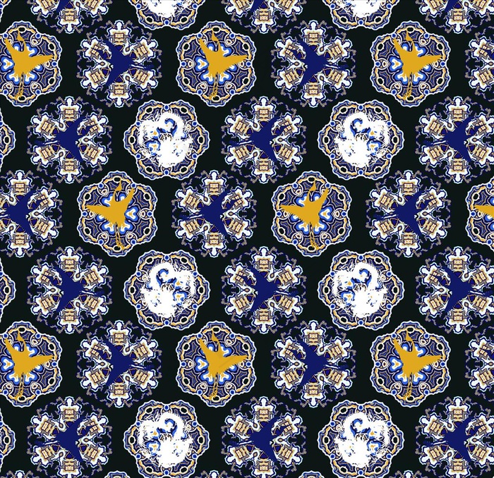 传统民族风四方连续底纹图片