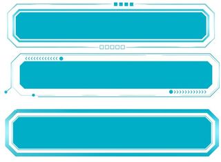 三款科技感现代感标题框边框图片