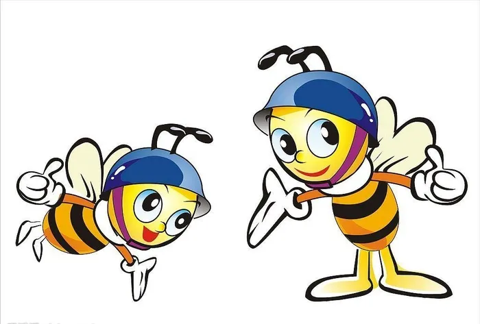 蜜蜂 帽子 手套 飞 触角图片cdr矢量模版下载