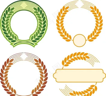 麦子圆形图标图片