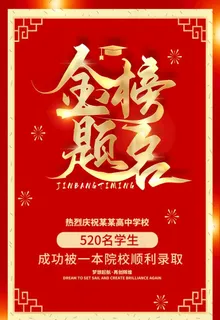 金榜题名图片