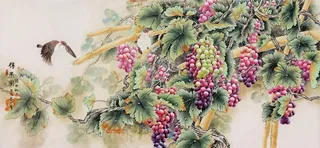 葡萄图《得果图》图片