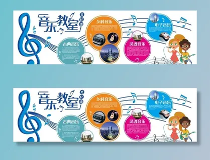 校园音乐室微立体文化墙展板图片