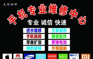 手机维修展板图片