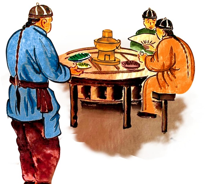 传统吃火锅图片