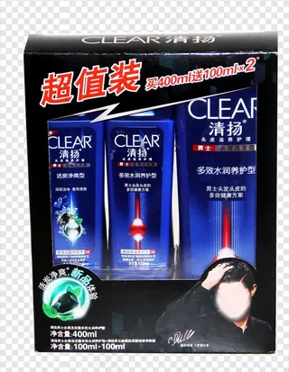 清扬男士去屑洗发露图片