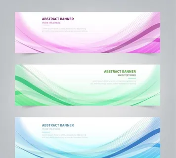 波浪线横幅图片