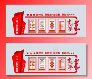 十九大精神  文化墙   中国图片
