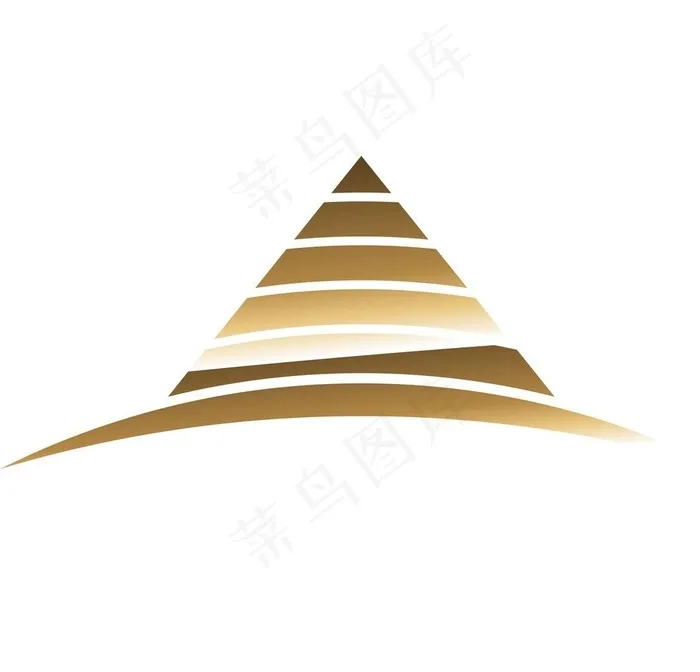 金字塔LOGO图片cdr矢量模版下载