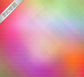 彩色菱形格背景图片