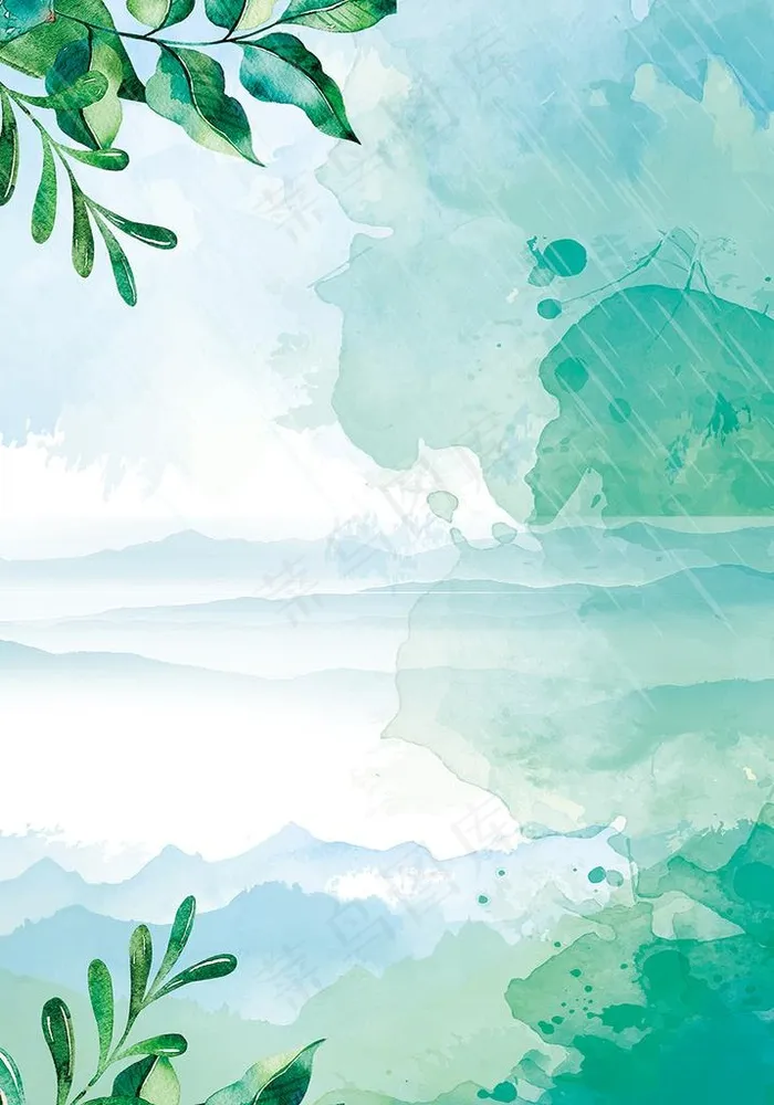 彩绘春天气息海报图片