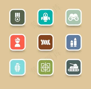 军事主题图标图片