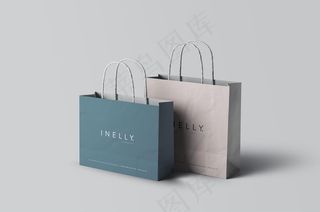 手提购物袋效果图样机图片