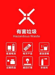 有害垃圾标识图片