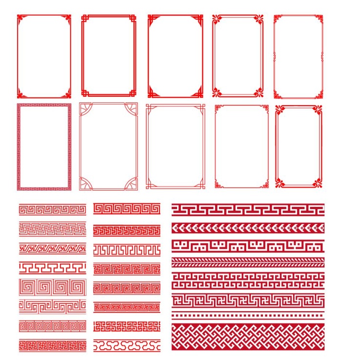 边框 图片ai矢量模版下载
