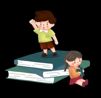 卡通小学生图片