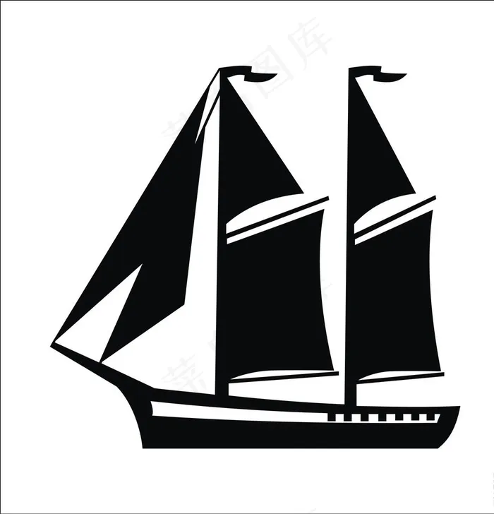矢量帆船图片cdr矢量模版下载