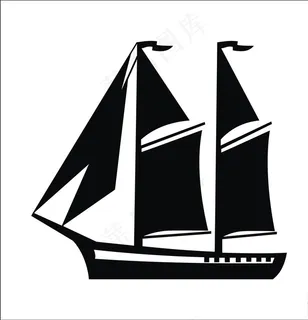 矢量帆船图片