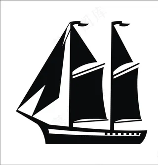 矢量帆船图片