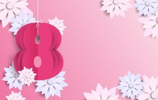 纸质风格花背景 图片