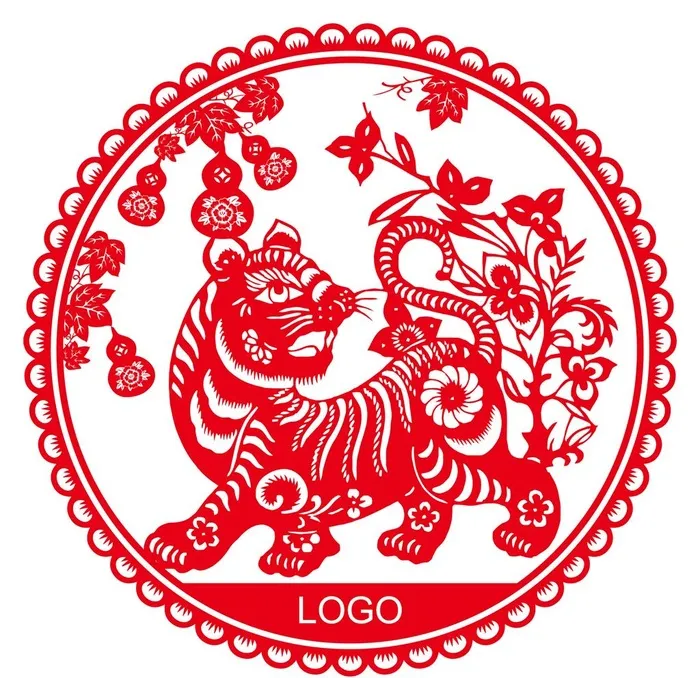 虎年窗花图片ai矢量模版下载