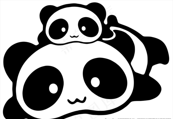 车贴 熊猫图片