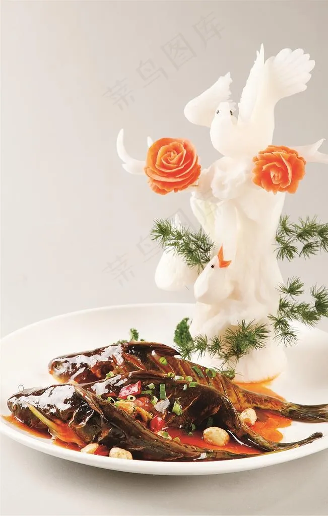 醋焖黄骨鱼图片