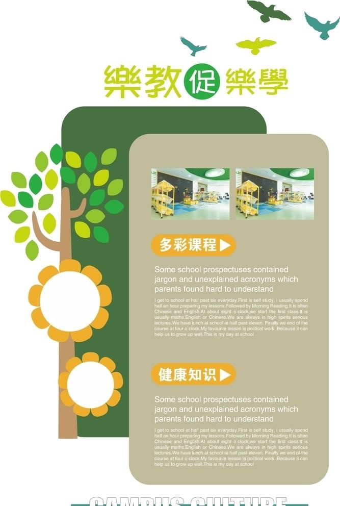 学校文化墙图片cdr矢量模版下载