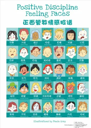 正面管教情感脸谱图片