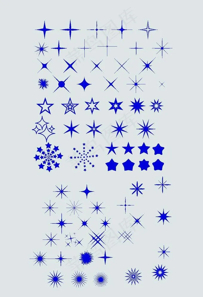 星星图片ai矢量模版下载