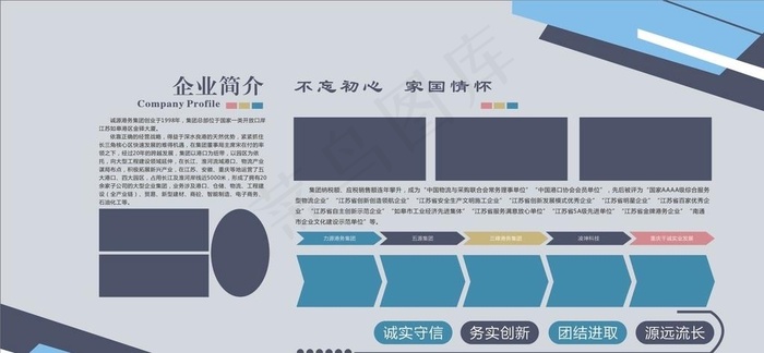 企业展板图片cdr矢量模版下载