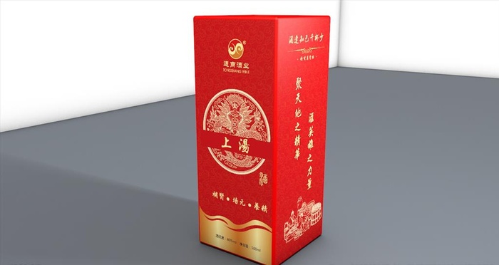 上汤白酒包装设计图片