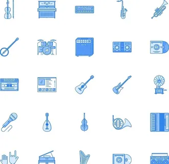 音频乐器图标图片