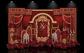 红金欧式复古婚礼PSD源文件图片