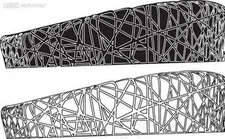 鸟巢矢量素材图片