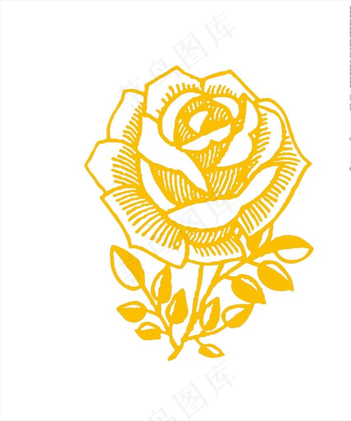 花 玫瑰花 矢量 纯色 素材图片(1825x2110)psd模版下载