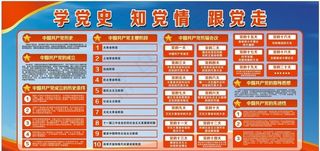 建党100年展板图片