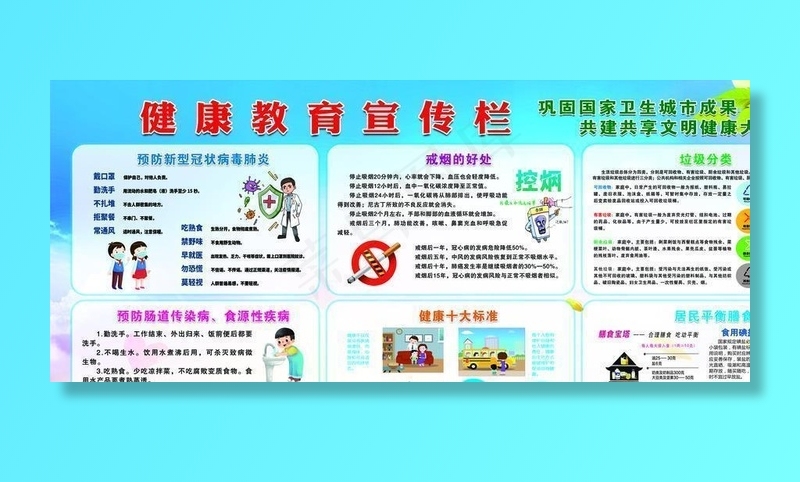 健康教育宣传栏图片